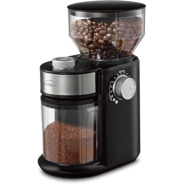CG-2021BK BRENTWOOD AUTOMATIC BURR MILL-UP-TO 32 CUP/9OZ