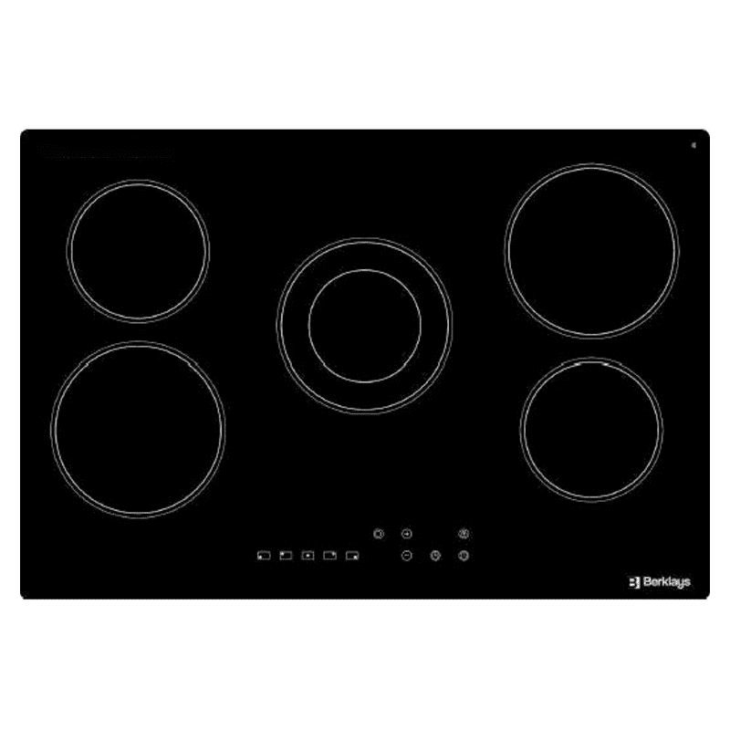 BVITRO70775Z.26 BERKLAYS INGEBOUWDE KERAMISCHE KOOKPLAAT MET 5 KOOKZONES 230V 70CM