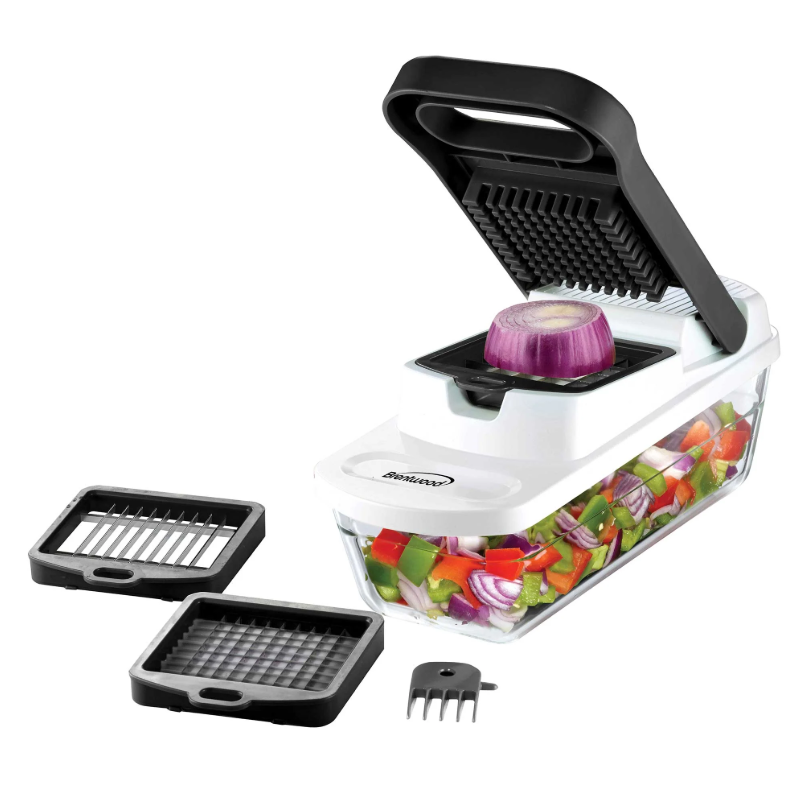 KA-5023BK BRENTWOOD VEGETABLE CHOPPER PRO-6.3 CUPS CAPACITY