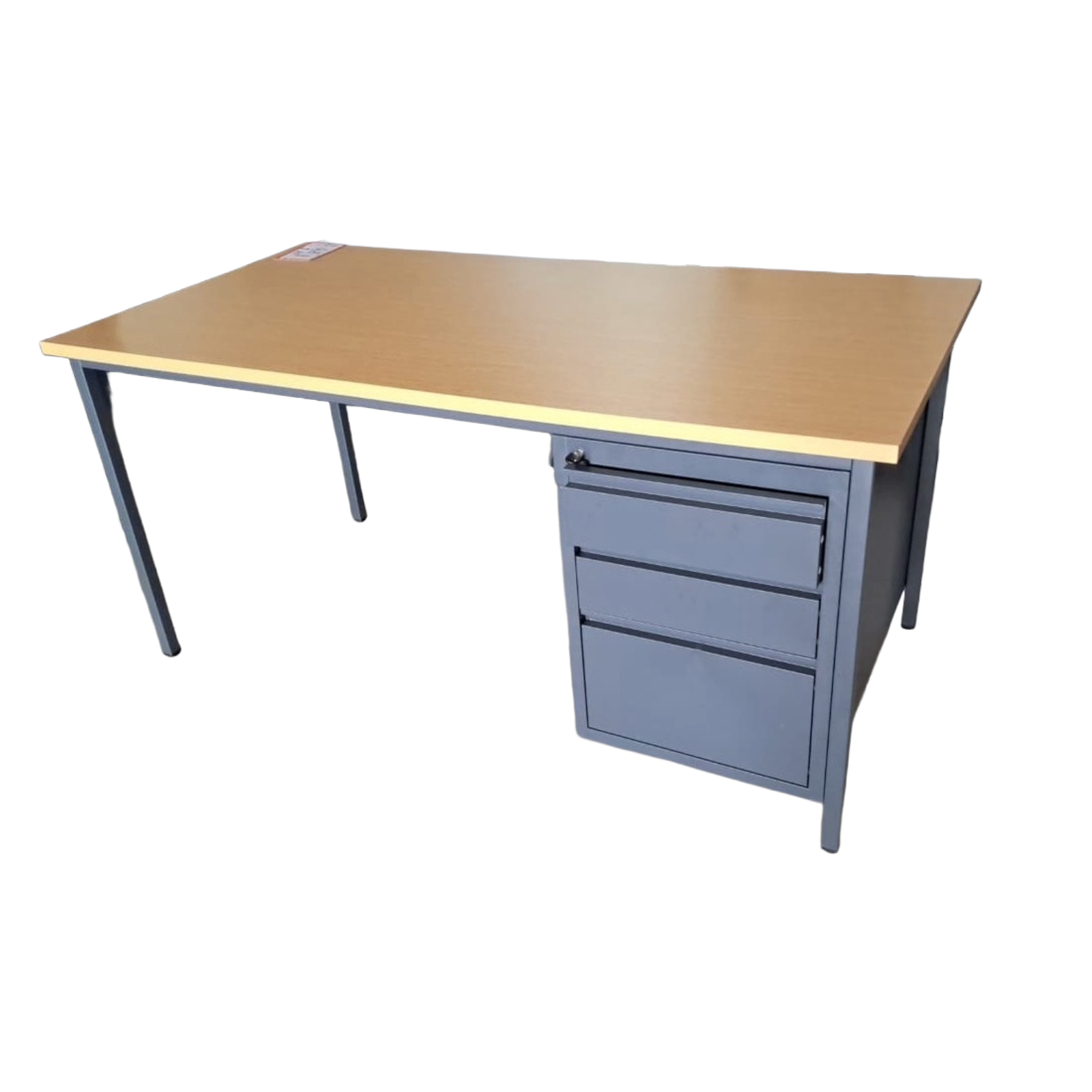 F-293 TABLE 3 DRAWERS 1600WX800DX750 RAL 7016