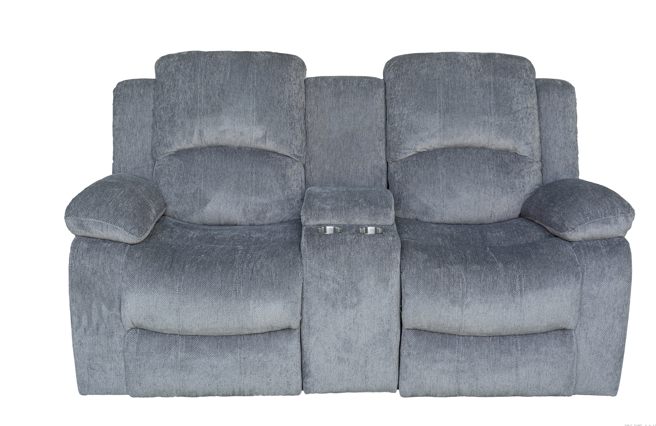 LE8025GREY 2+3 SOFA RECLINER 3RR/2RR GREY WITH CONSOLE W/USB PORTS