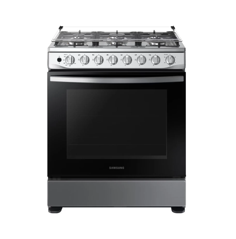 NX52T5511LS/AP SAMSUNG 30" GASFORNUIS 6 BRANDERS ZILVER