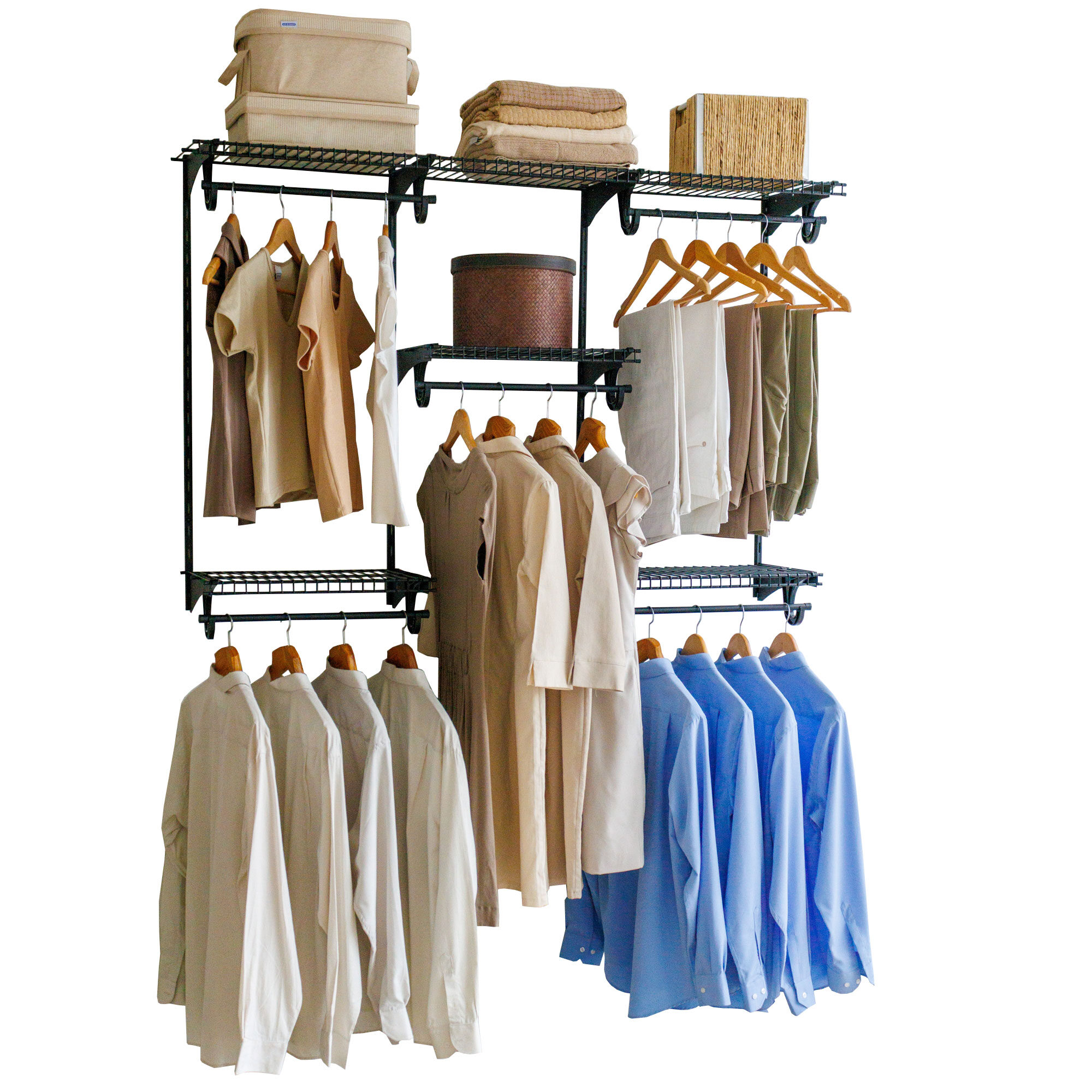 10300.20.2 WIRE MESH WARDROBE KIT 58 - BLACK