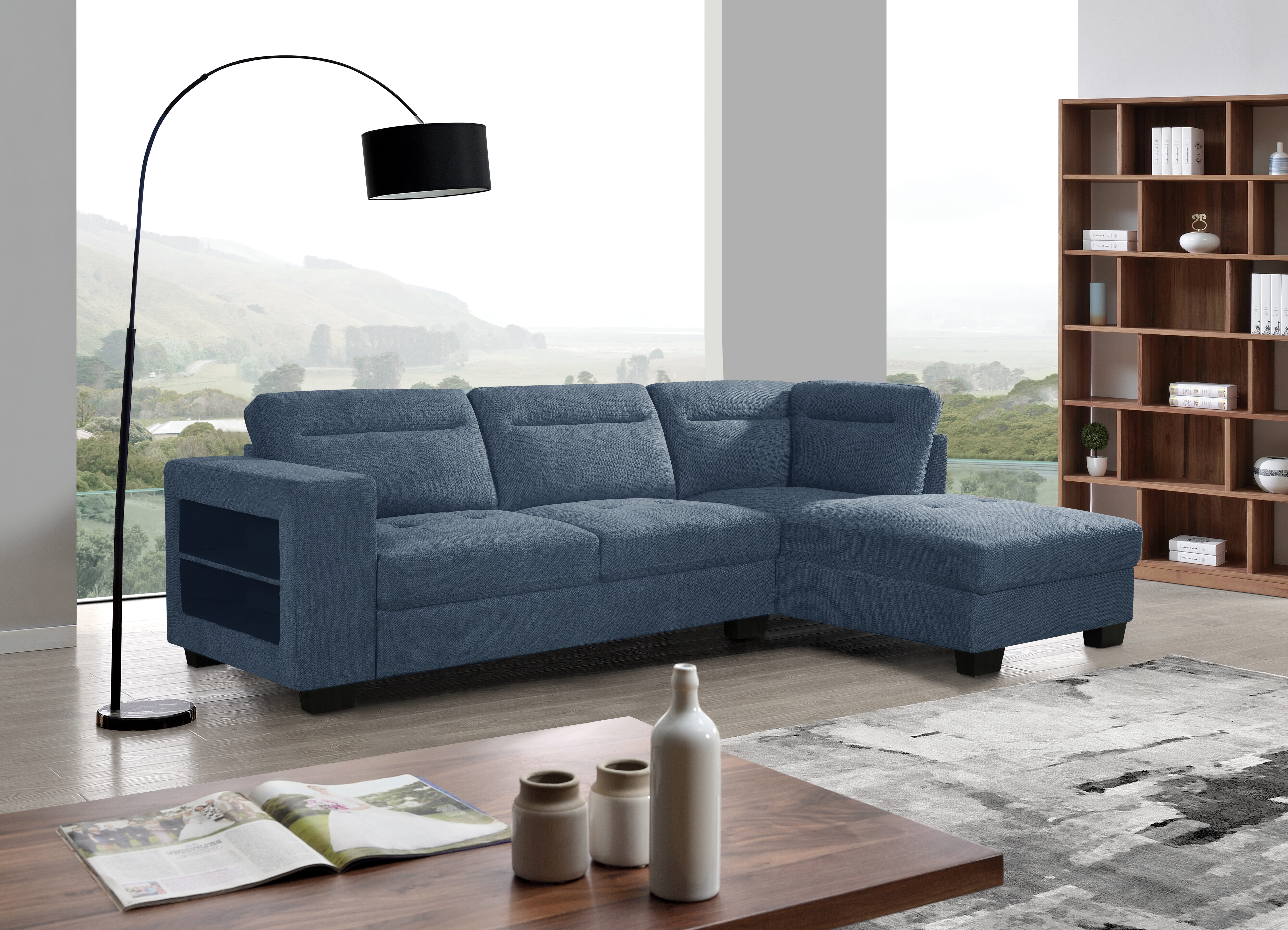 BERGEN RHF SAPPHIRE CORNER SOFA 2S + CHAISE