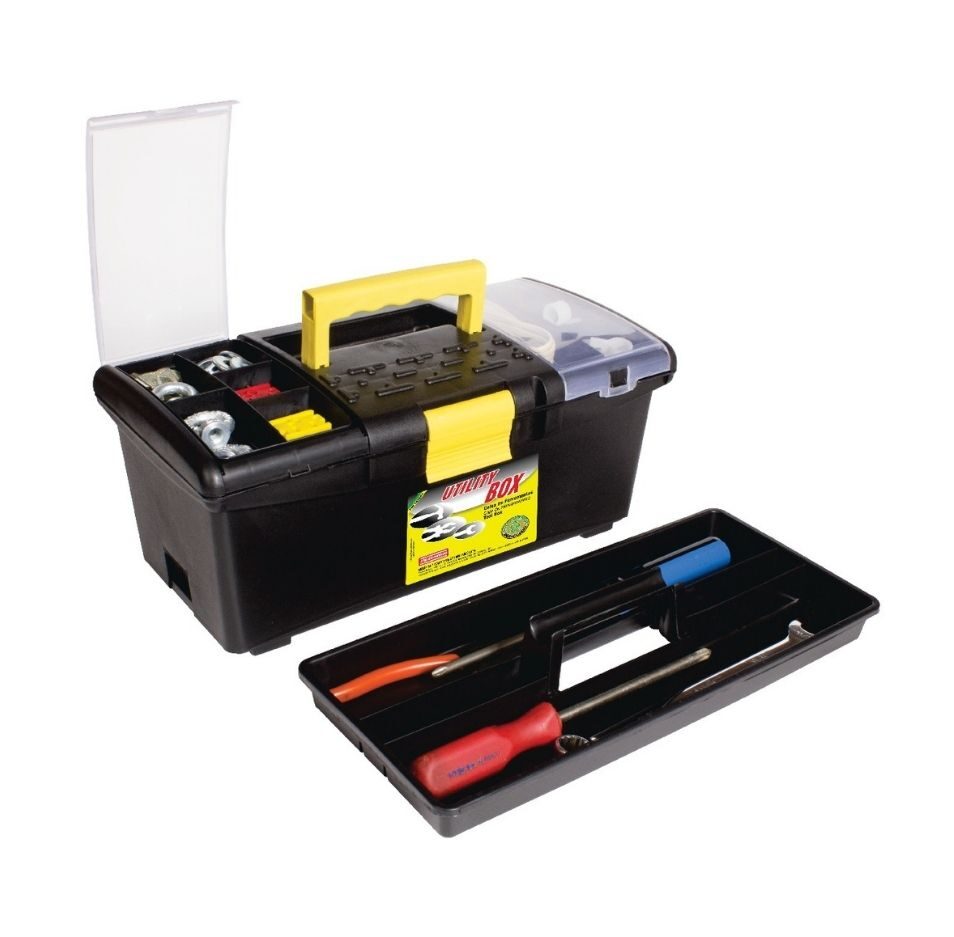 CF27 TOOLBOX 16" WITH BUILT-IN ORG & TRAY - BLACK