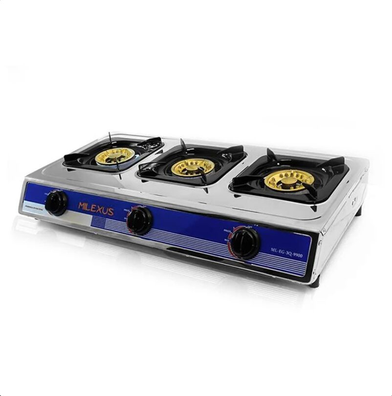 ML-EG-3Q-9900 MILEXUS 3-PITS TAFEL GASFORNUIS