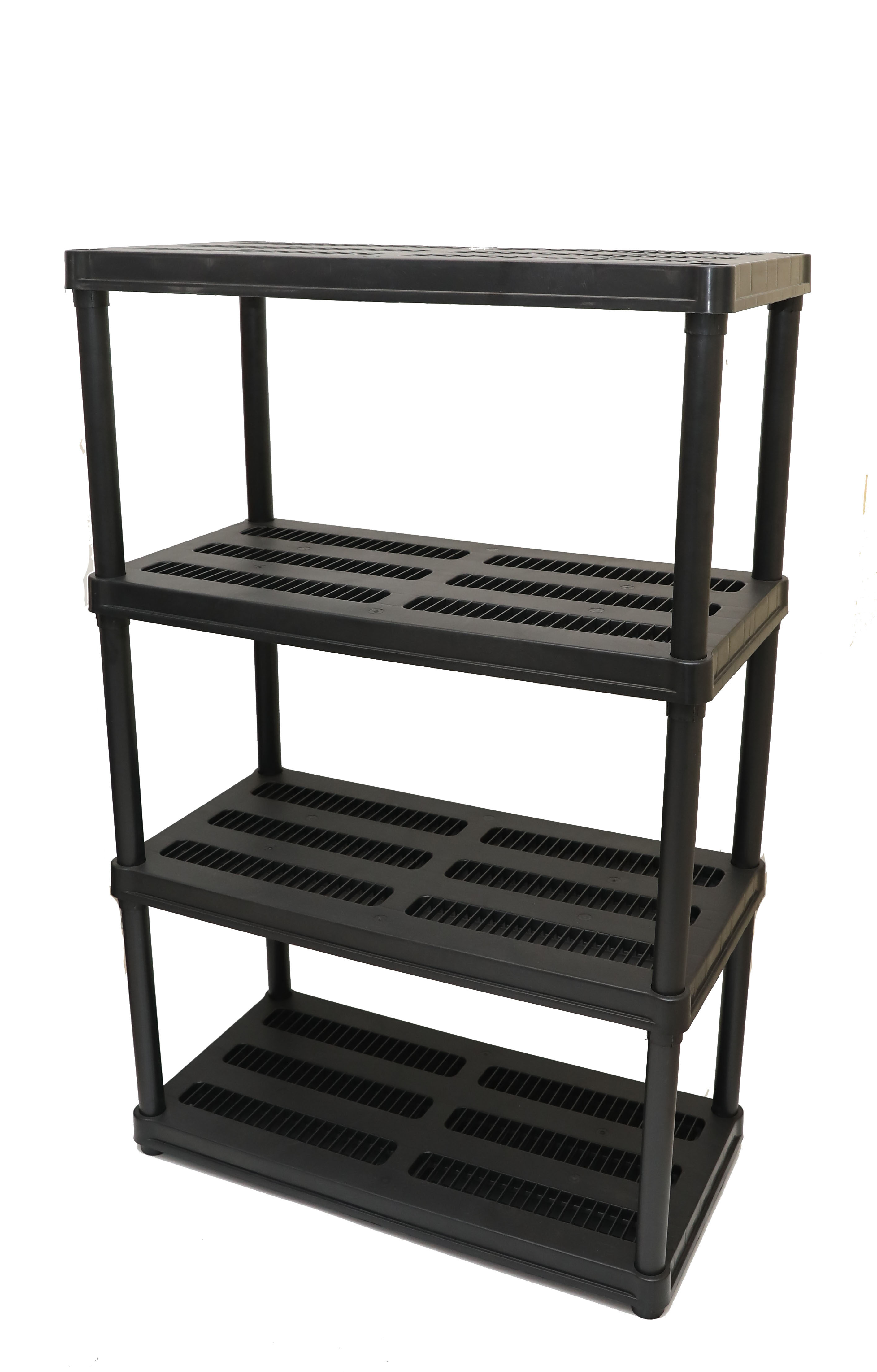 PTR13 4 SHELVES VENTED PLASTIC SHELVING UNIT 90.4 x 45.3 x 140 CM