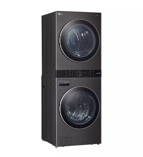 WKEX200HBA LG STACKED WASHTOWER 22KG BLACK