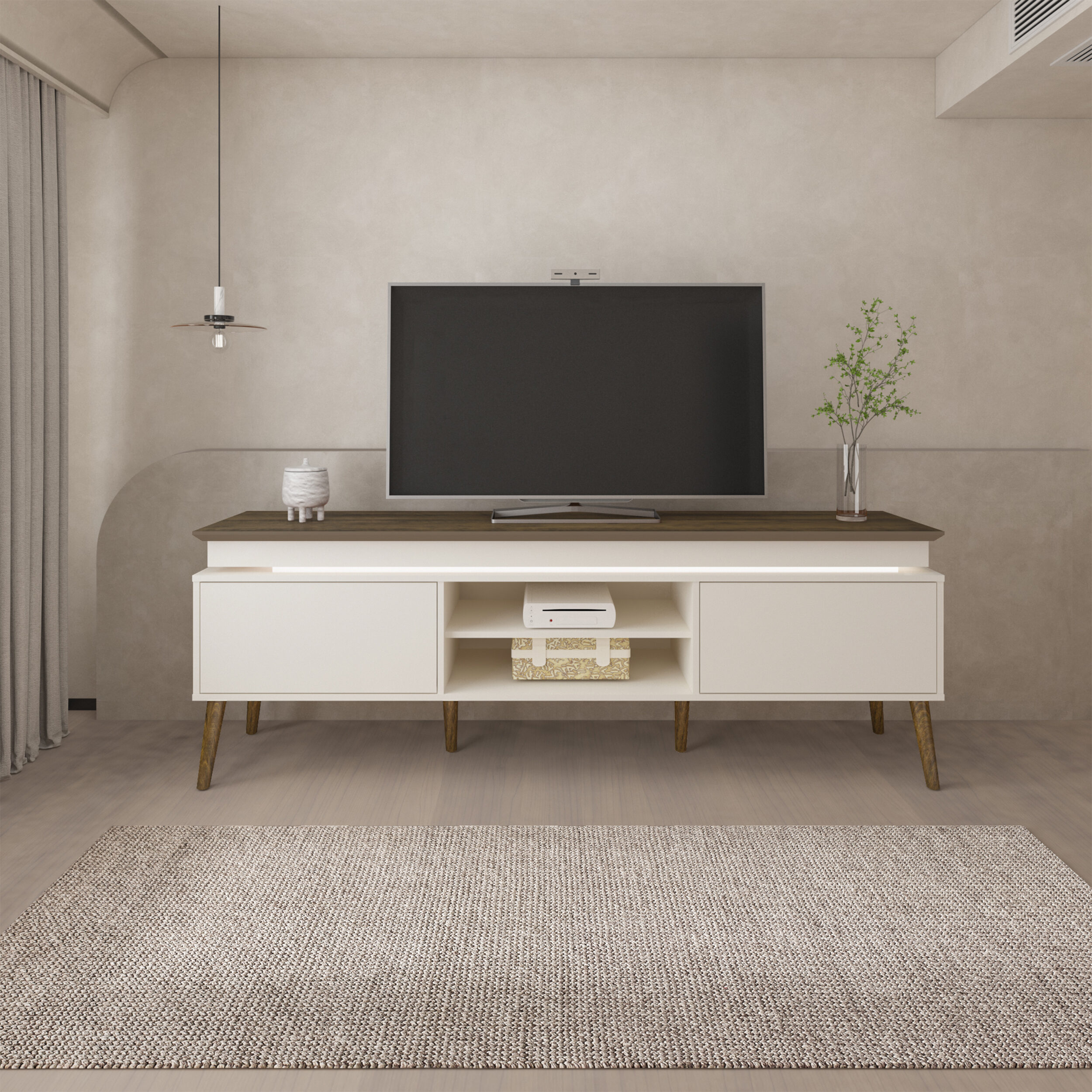 Ambiente Rack Lumina Pinho com Off White (1)