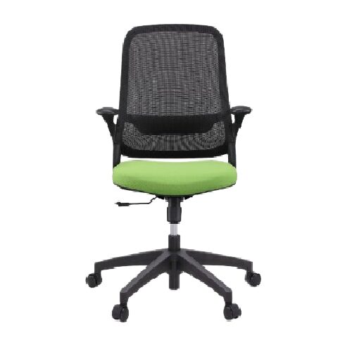 HT-451B VISITOR CHAIR BLACK FABRIC