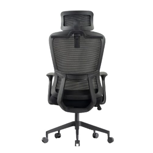 HT-709A HIGH BACK REV CHAIR BLACK FABRIC