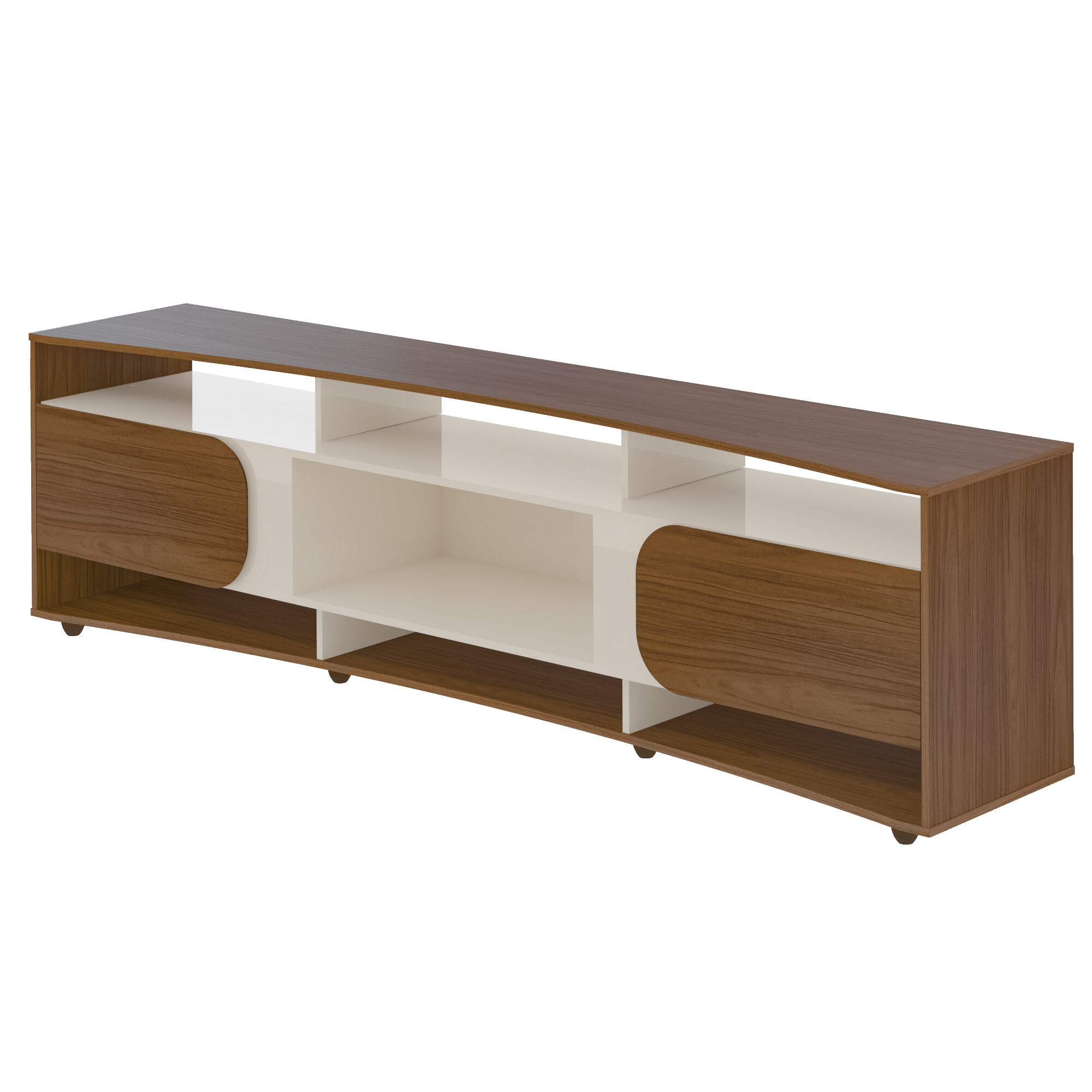 Rack Elegance Cedro com Off White (1)