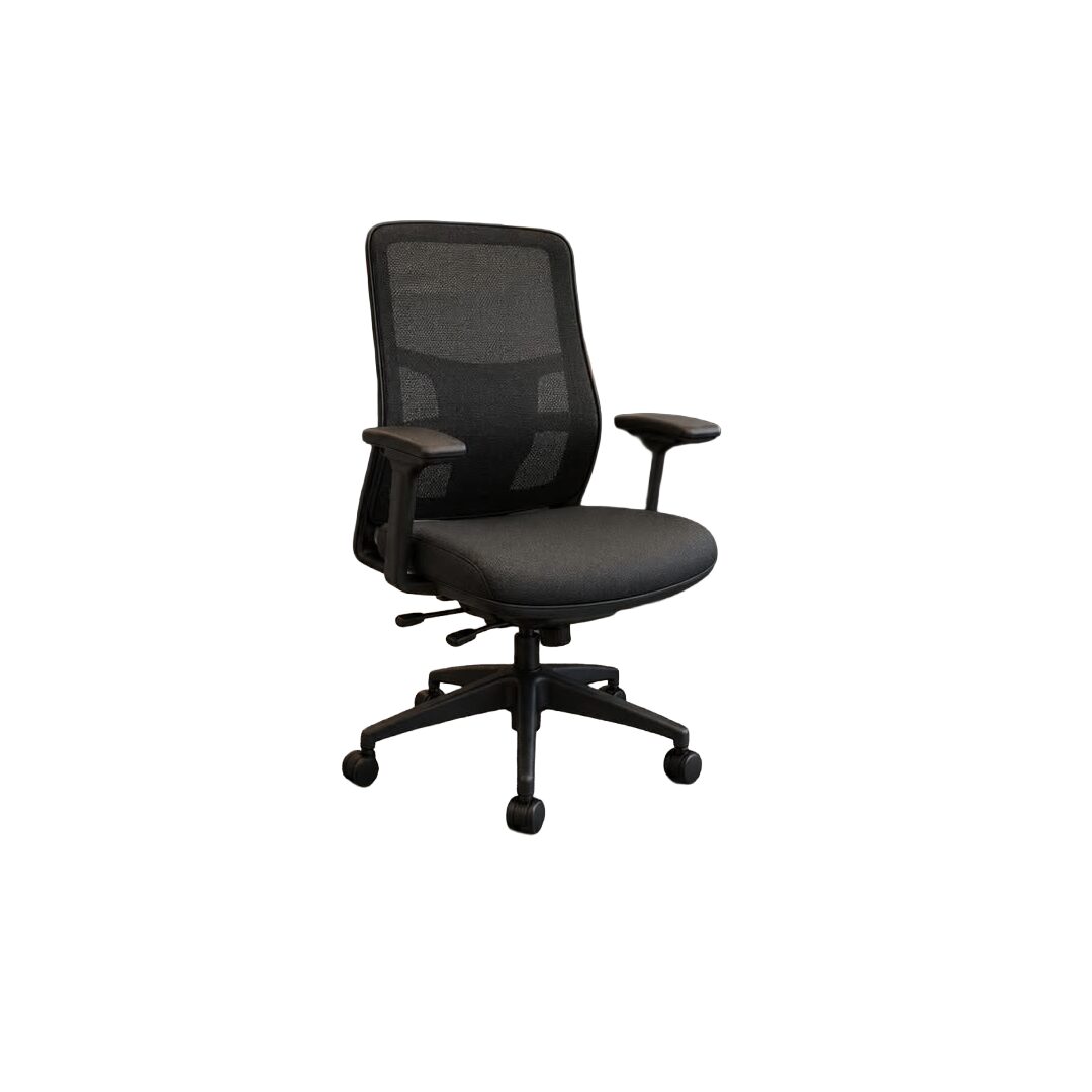 HT-711B MEDIUM BACK REV CHAIR BLACK