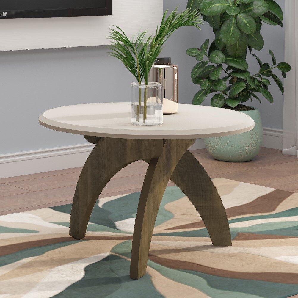 Ambiente Mesa de Centro Jade Pinho com Off White (1)