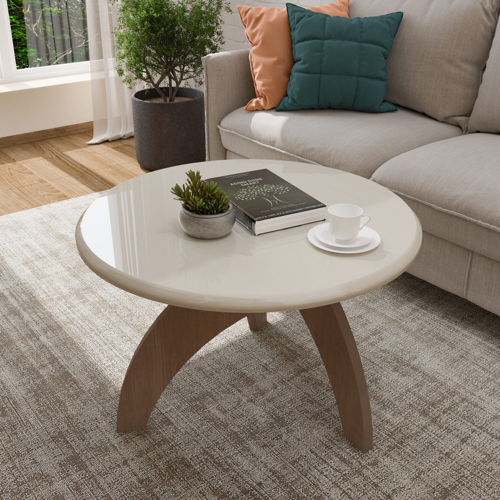 Ambiente mesa de centro Jade - off white cinamomo