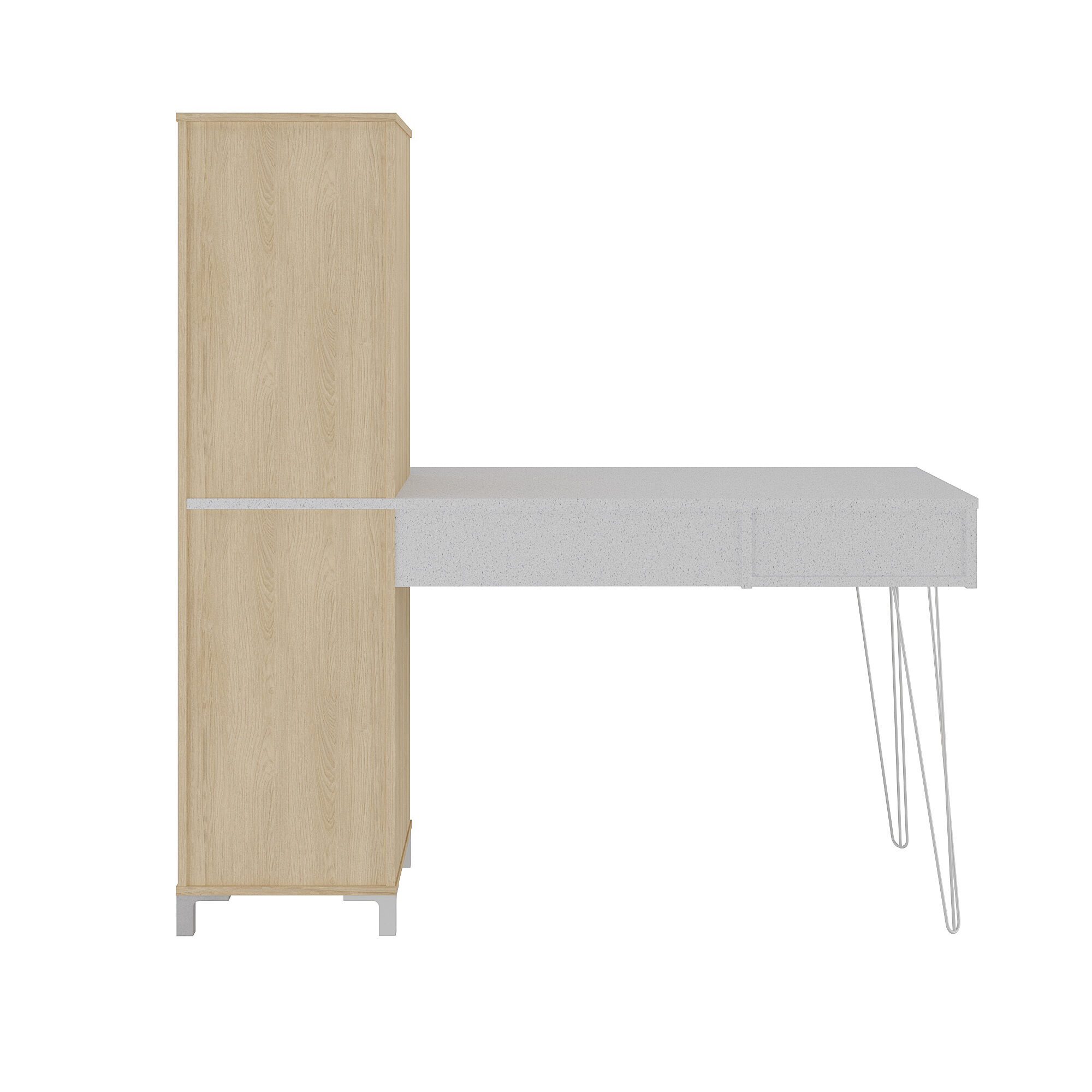 6301 ARTANY FUSION DESK- TERERRAZZA / LIGHT OAK