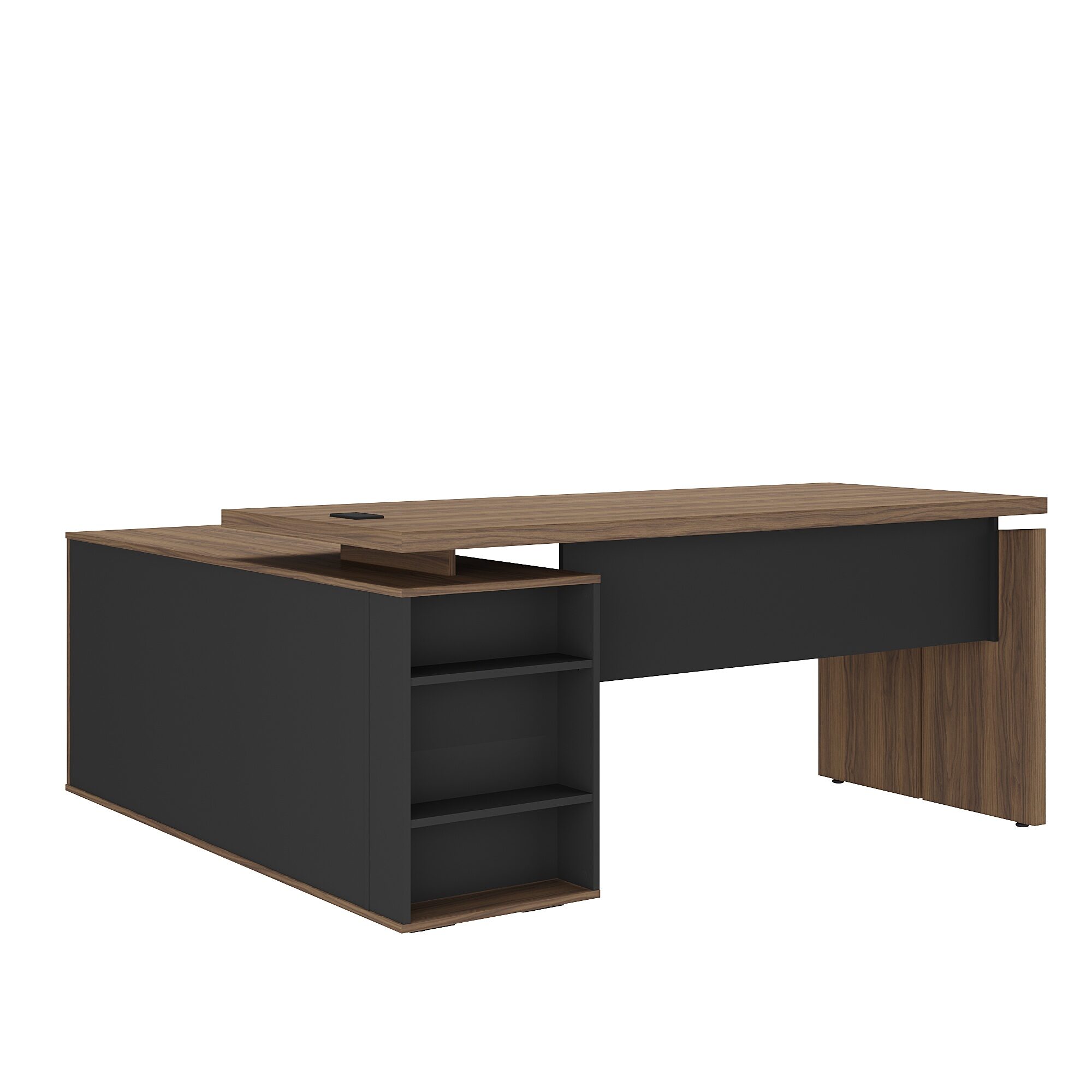 6295 ARTANY Y37 MANAGER WORKSTATION - NOGAL/ BLACK