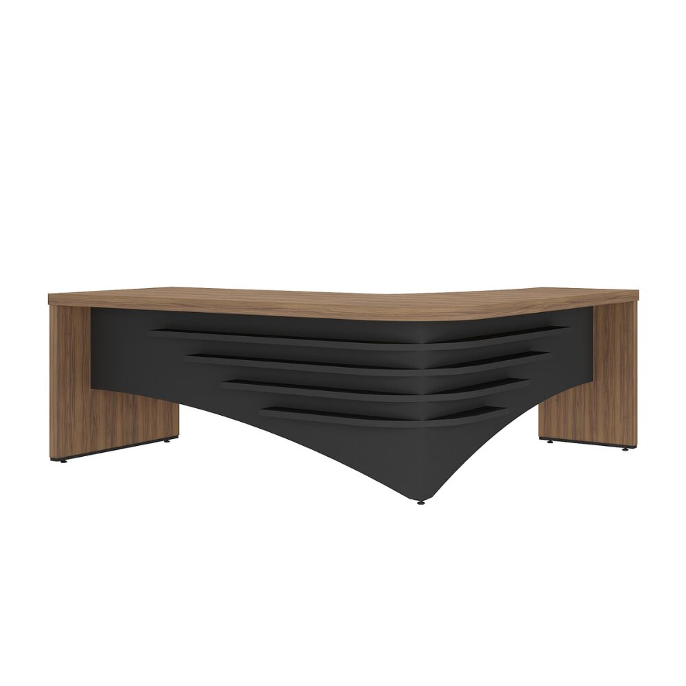 6129 ARTANY EXECUTIVE DIRECTOR DESK LS - NOGAL/ BLACK