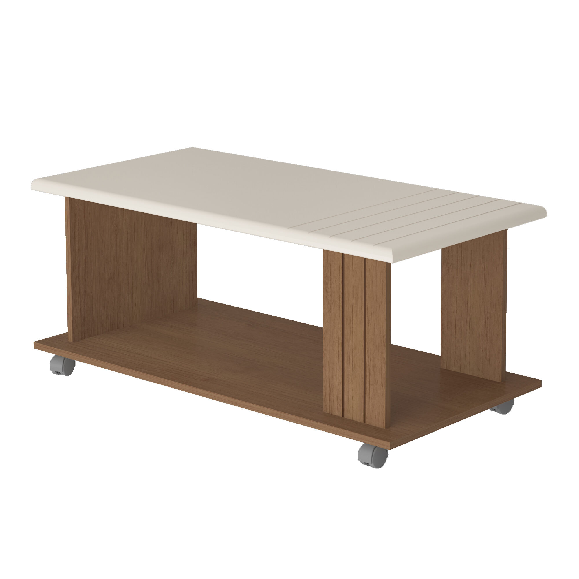 4721 MILA KOFFIE TAFEL - CHERRY/ OFF WHITE