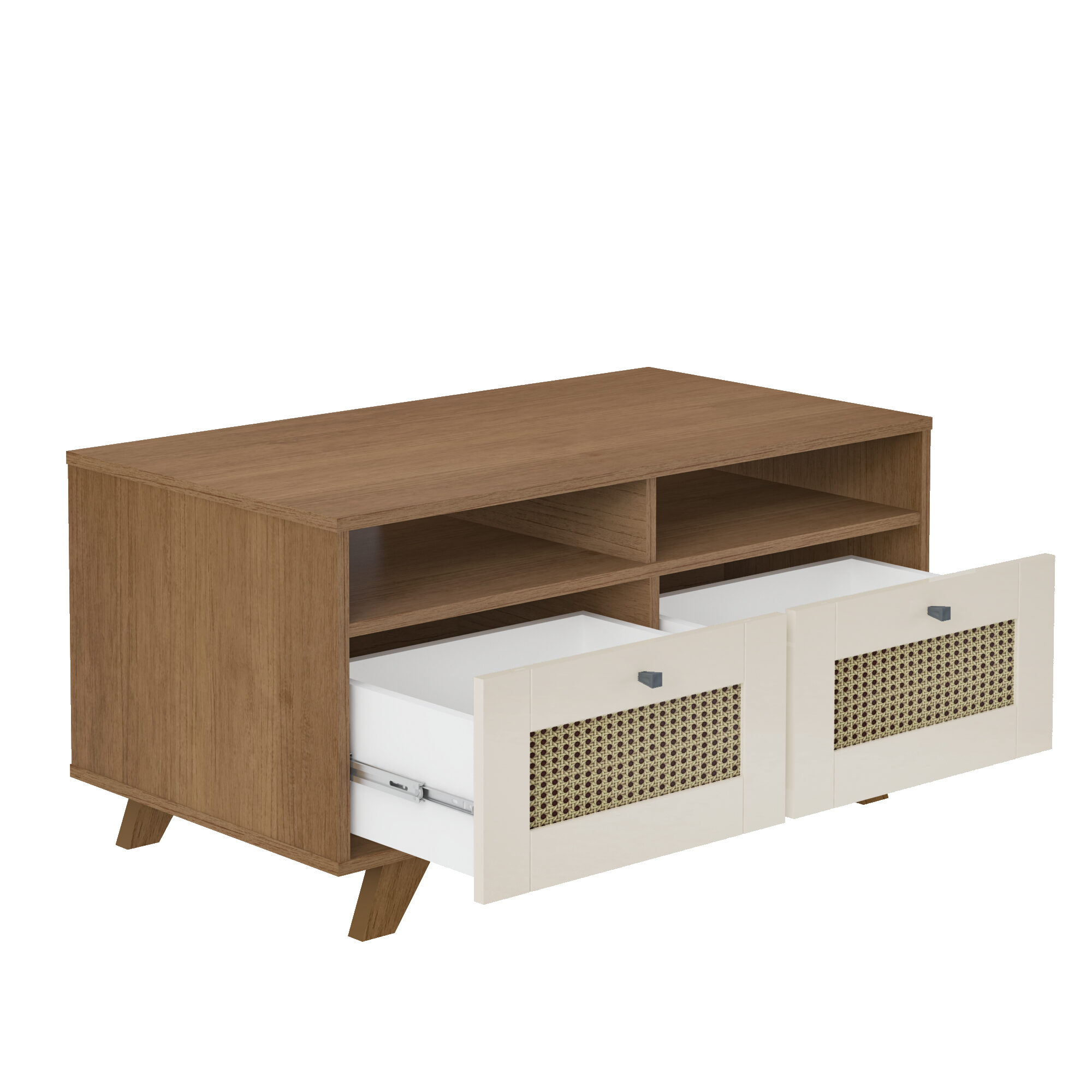 Mesa de Centro Trama Cinamomo com Off White (6)