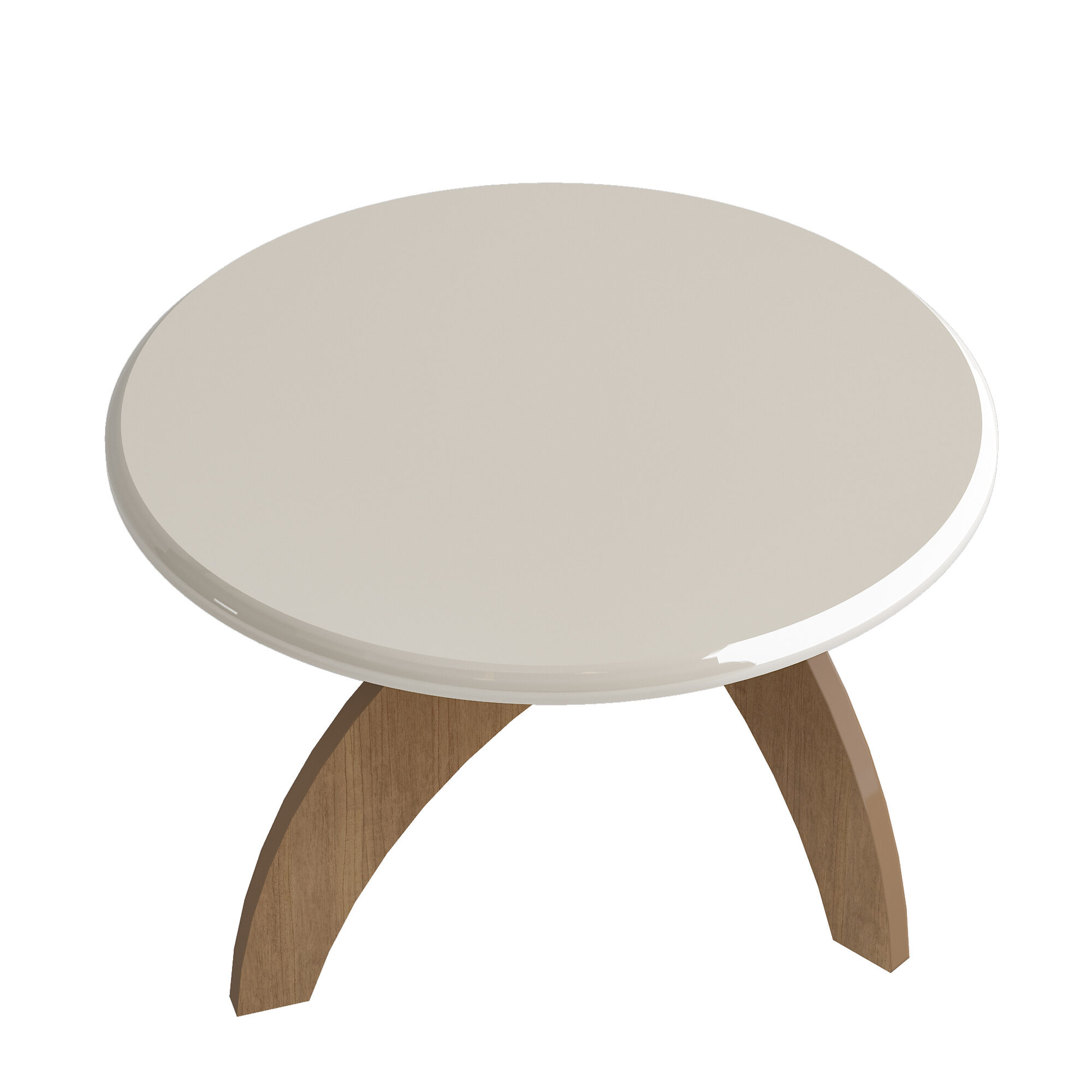 4791 JADE KOFFIE TAFEL - OFF WHITE / CHERRY