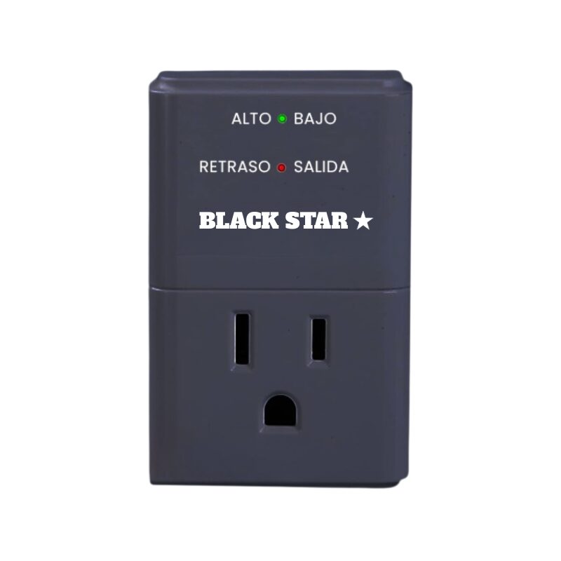V199-30S-N BLACK STAR SPANNINGSBESCHERMER ZWART